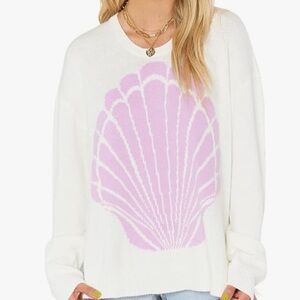Show Me Your Mumu New Mu Lost At Sea Sweater ~ in Seashell Knit